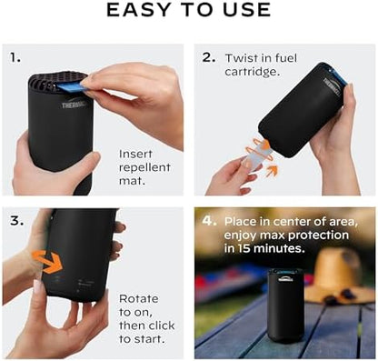 Thermacell Patio Shield Mosquito Repeller; Highly Effective Mosquito Repellent for Patio; No Candles or Flames, DEET-Free, Scent-Free, Bug Spray Alternative; Includes 12-Hour Refill
