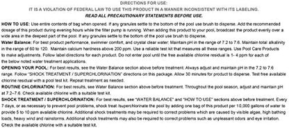 1-1901-24 Calcium Hypochlorite Chlorine Shock Treatment for Swimming Pools, 1-Pound, 24-Pack