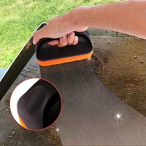 Upgraded Griddle Cleaning Kit for Blackstone 18 Pieces Flat Top Grill Accessories Cleaner Tool Set with Scraper, Heat-Resistant Silicone Spatula Mat with Hanger, Grill Brick, Scouring Pads