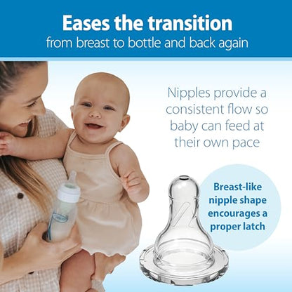 Dr. Brown's Natural Flow® Anti-Colic Options+™ Narrow Bottle to Sippy Gift Set with Soft Silicone Sippy Spout, Removable Silicone Handles, Travel Cap and Bottle Brush