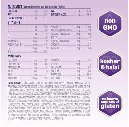 Enfamil NeuroPro Gentlease Baby Formula, Brain Building DHA, HuMO6 Immune Blend, Designed to Reduce Fussiness, Crying, Gas & Spit-up in 24 Hrs, has Prebiotics to Promote Softer Stools, Reusable Tub, 19.5 Oz