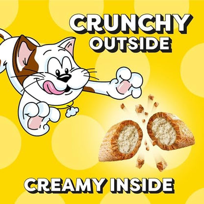 Temptations Jumbo Stuff Crunchy and Soft Cat Treats, Tasty Chicken Flavor, 2.5 oz. Pouch (Pack of 12)