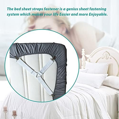 Bed Sheet Holder Straps Sheet Keepers Bedsheet Holders Fasteners 2 Sets