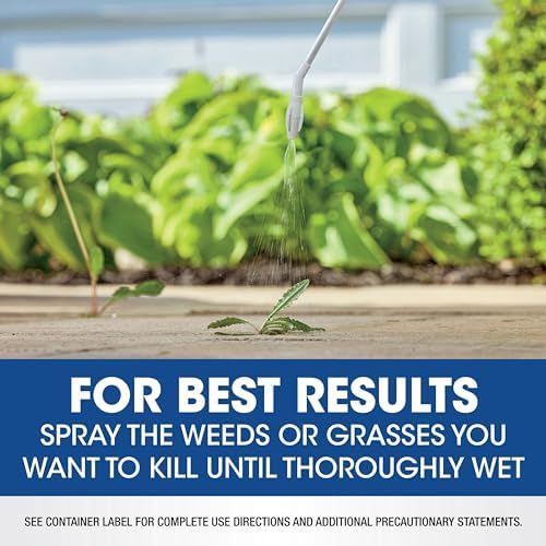Roundup Weed & Grass Killer₄ Refill, Use in and Around Flower Beds, Trees, Driveways, Walkways & More, 1.25 gal.