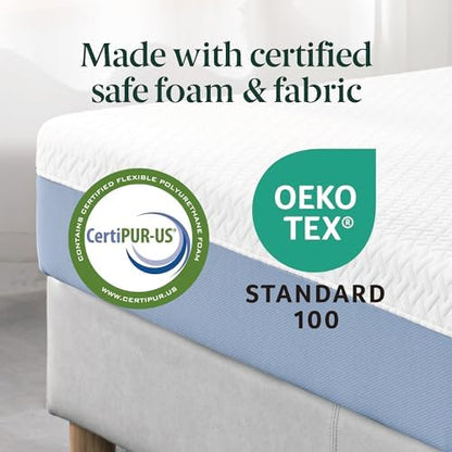 ZINUS 8 Inch Twin Cooling Essential Memory Foam Mattress [NewVersion], Fiberglass Free, Medium Feel, Breathable Cooling Layers, Certified Safe Materials