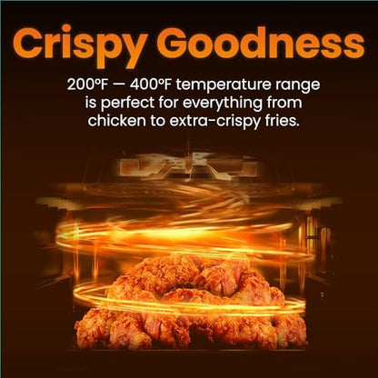 CHEFMAN 2 Qt Mini Air Fryer – Digital Space-Saving Compact Air Fryer with Nonstick and Dishwasher Safe Basket, Quick & Easy Meals in Minutes, Features Digital Timer and Shake Reminder – Black