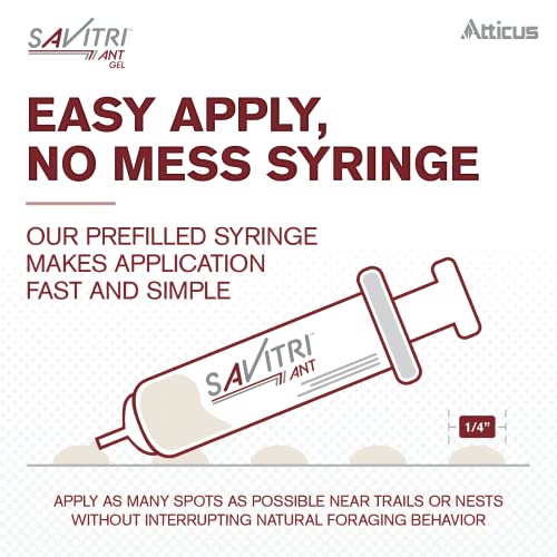 Atticus Savitri Ant Gel Bait (4 x 30 Grams) - Indoor and Outdoor Use - Indoxacarb Ant Killer