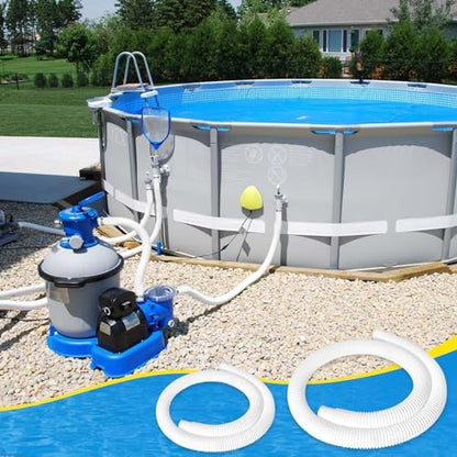 3 Pcs 1.25" Pool Hose, 59" Long Accessory Pool Pump Replacement Hoses, Compatible with All Above Ground Pool Filter Pumps that Use 1 1/4 Diameter Hoses