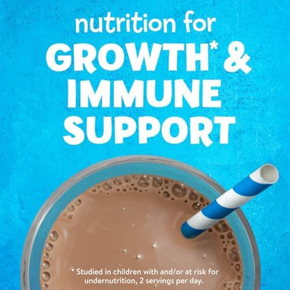 PediaSure Grow & Gain with Immune Support, 27 Vitamins & Minerals for Kids, 7g Protein, Non-GMO, Gluten-Free, Chocolate, 8-fl-oz Bottle, Pack of 24