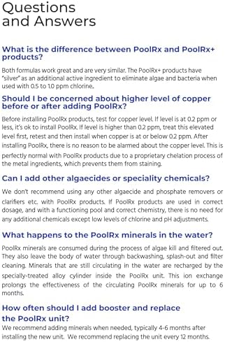 PoolRx Pool Unit #101066 6 Month Algaecide Treats 20k-30k gallons, Black