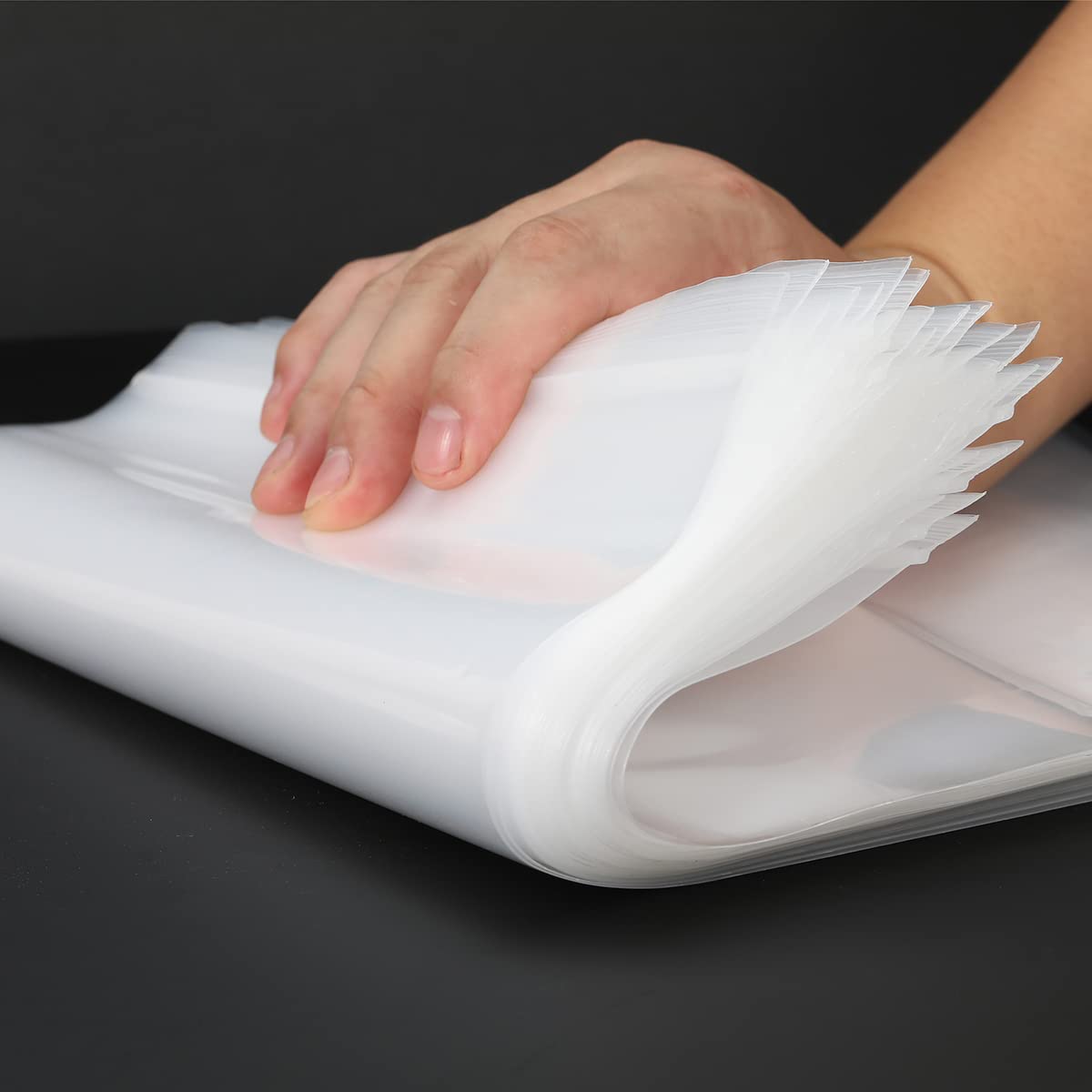 Foopama 100 PCS 6" x 9" Thick 4 Mil Clear Zip Poly Lock Plastic Bags Seal Reclosable Zip Bag Heavy-Duty Photo Cards Envelopes Snacks Seeds Zipper Bags