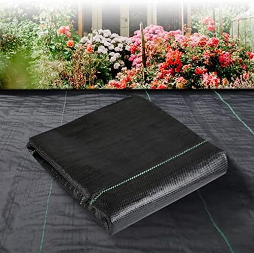 3ftx50ft Weed Barrier Landscape Fabric Heavy Duty，Weed Block Gardening Ground Cover Mat, Weed Control Garden Cloth ，Woven Geotextile Fabric for Underlayment，Commercial Driveway Fabric