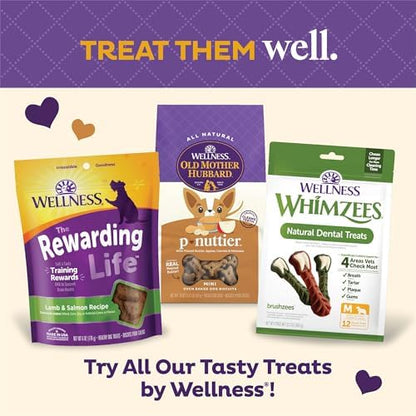 Old Mother Hubbard Wellness P-Nuttier Dog Biscuits, Natural, Training Treats, Peanut Butter Flavor, Mini Size, (6 Pound Box)