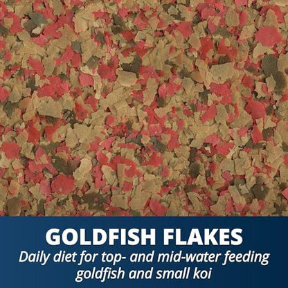 Tetra Goldfish Flakes, Nutritionally Balanced Diet for Aquarium Fish, Vitamin C Enriched Flakes, 8.81 Ounces