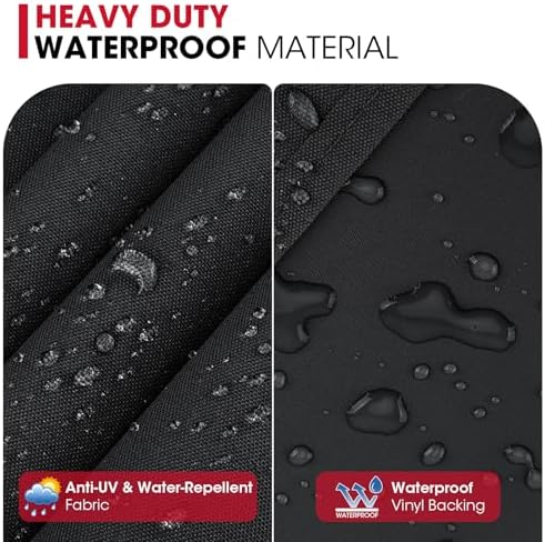 Unicook 58 Inch Grill Cover for Weber Genesis II, LX 300 Series and Genesis 300 Series Gas Grills, Heavy Duty Waterproof Fade Resistant BBQ Cover, All Weather Protection, Compared to Weber 7130