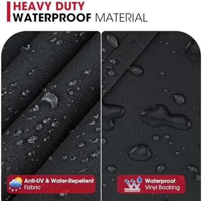 Unicook 58 Inch Grill Cover for Weber Genesis II, LX 300 Series and Genesis 300 Series Gas Grills, Heavy Duty Waterproof Fade Resistant BBQ Cover, All Weather Protection, Compared to Weber 7130
