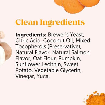 Dog Allergy & Itch Relief - Advanced Itch Supplement with Probiotics for Dogs - Immune Support & Skin Relief for Seasonal Allergies - Natural Itchy Skin & Paw Relief - (Salmon, 90 Ct)
