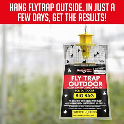 8 Pack Big Bag Fly Bag Trap - Fly Bags Outdoor Disposable Fly Trap Bag - Fly Trap Disposable Horse Fly Traps Outdoor - Fly Trap Bags Outdoor Net