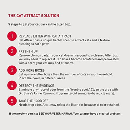 Dr. Elsey's Premium Clumping Cat Litter - Cat Attract - 99% Dust-Free, Low Tracking, Hard Clumping, Superior Odor Control, Natural Herbal Attractant, Unscented & Natural Ingredients, 40 lb