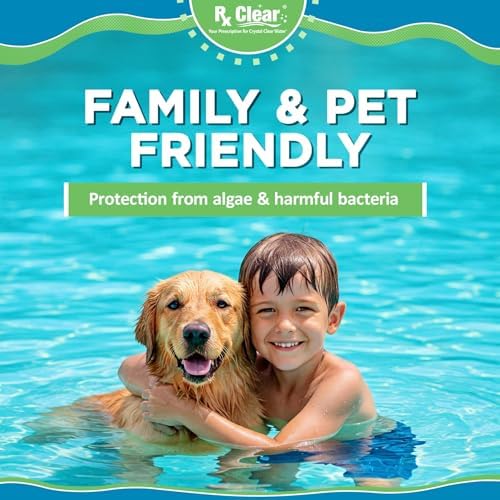 Rx Clear 3" Inch Chlorine Tabs | 5 Pounds | Individual Stabilized Chlorinating Tablets for Sanitizing Swimming Pools | Long Lasting, Slow Dissolving, and UV Protected