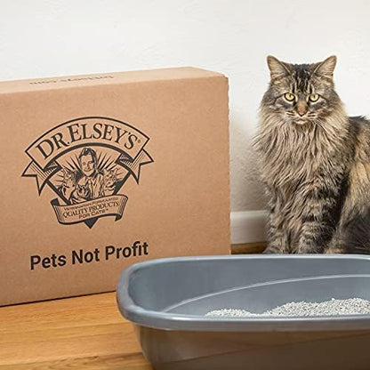 Dr. Elsey's Premium Clumping Cat Litter - Cat Attract - 99% Dust-Free, Low Tracking, Hard Clumping, Superior Odor Control, Natural Herbal Attractant, Unscented & Natural Ingredients, 40 lb