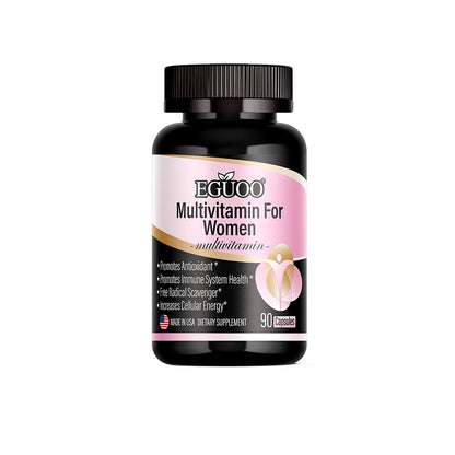 EGUOO Multivitamin for Women - Womens Multivitamin with Vitamin C, E, Biotin and Folic Acid Vitamins for Women - Womens Vitamins for Energy, Immune, Brain, Heart, Eye and Bone Health, 90 Capsules