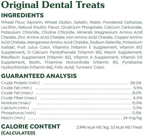 Greenies Original Large Dental Dog Treats, 36 oz. Pack (24 Treats)