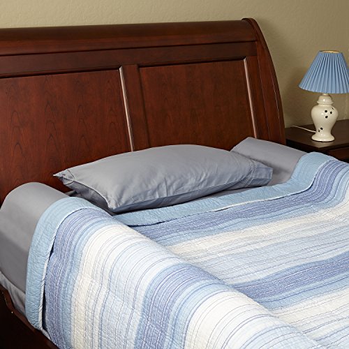 hiccapop [2-Pack] Foam Bed Bumpers for Toddlers, Toddler Bed Rails w/ Water-resistant Cover, Bed Guard Rail for Toddlers for Twin, Queen, King Beds