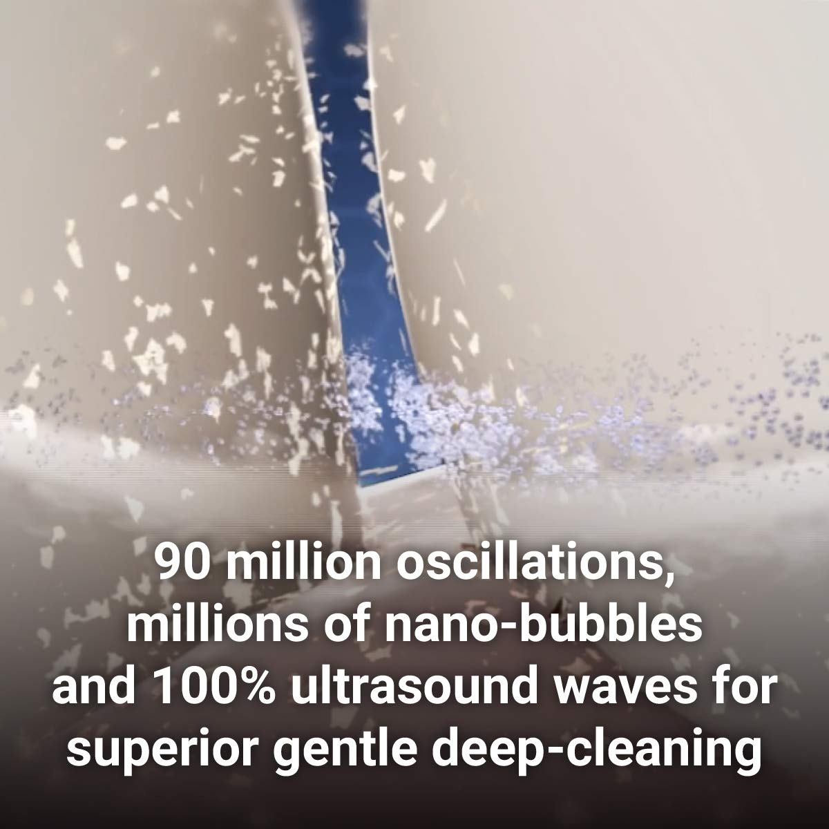 Emmi-dent Metallic/Professional 2-Pin Bristle-Head Attachments - Electric Toothbrush Replacement Heads. Cleans with Ultrasound Waves (Wave 4 Pack)