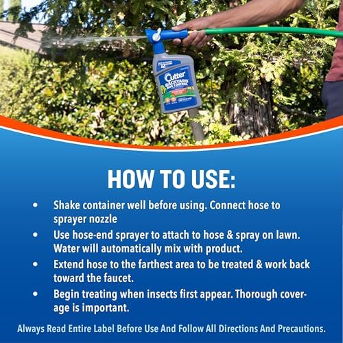 Cutter Backyard Bug Control Spray Concentrate (2 Pack), Kills Mosquitoes, Fleas & Listed Ants, 32 fl Ounce