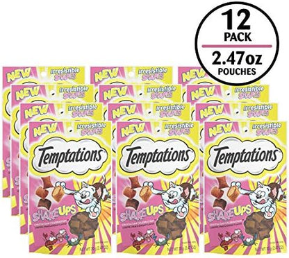Temptations ShakeUps Crunchy and Soft Cat Treats, Crustacean Celebration Flavor, 2.47 oz. Pouch, (Pack of 12)