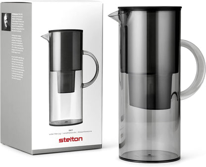 Stelton 2 Litre Water Filter Jug, Smoke
