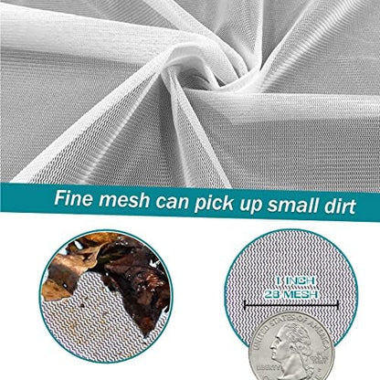 POOLWHALE Professional Pool Skimmer Net, Heavy Duty Swimming Leaf Rake Cleaning Tool with Deep Fine Nylon Mesh Net Bag - Fast Cleaning,Easy Scoop Edge,Debris Pickup Removal (No Pole)