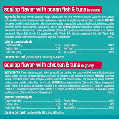 Purina Friskies Wet Cat Food Variety Pack, Tasty Treasures Prime Filets (With Chicken and Tuna, With Chicken, and With Ocean Fish and Tuna, and With Turkey) - (Pack of 24) 5.5 oz. Cans