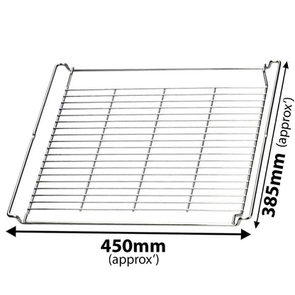 SPARES2GO Steam Oven Shelf Baking and Roasting Rack for Miele HBBR71 H5061B H5081BP H5240B H5681B Ovens (Pack of 1, 450mm x 385mm)