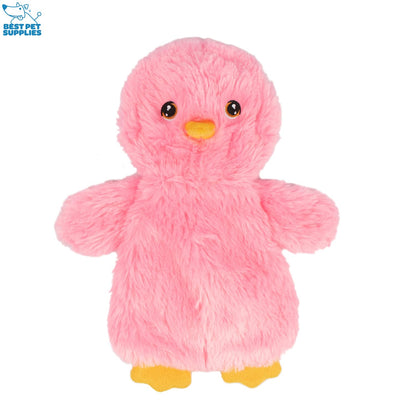 Best Pet Supplies Chicken Crinkle Plush Dog Toys for Interactive Play, Puppy and Senior Indoor Play, Colorful Chicken Toy Shape, Cute and Cuddly - Crinkle Chicken Bundle (Yellow, Pink, Blue)