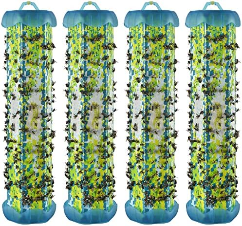 RESCUE! Non-Toxic TrapStik for Flies – Indoor Hanging Fly Trap - 4 Pack