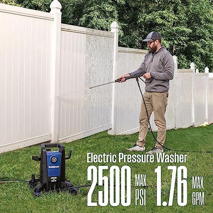Westinghouse ePX3500 Electric Pressure Washer, 2500 Max PSI 1.76 Max GPM with Anti-Tipping Technology, Onboard Soap Tank, Pro-Style Steel Wand, 5-Nozzle Set, for Cars/Fences/Driveways/Home/Patios