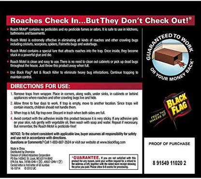 Black Flag Roach Motel Insect Trap, 12-Pack