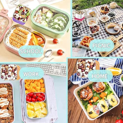 6Pack 6oz Stainless Steel Snack Containers for Kids, Easy Open Leak Proof Metal Toddler Snack Containers with Silicone Lids, Stackable Metal Toddler Lunch Box for Daycare, School and Travel