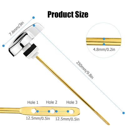 Toilet Handle Replacement Parts, Toilet Tank Flush Lever for TOTO THU004-CP Trip Lvr for St701Cst854884 for TOTO ST701, CST853, CST854, CST884, CST604CEF, CST614CEF Flush Handle