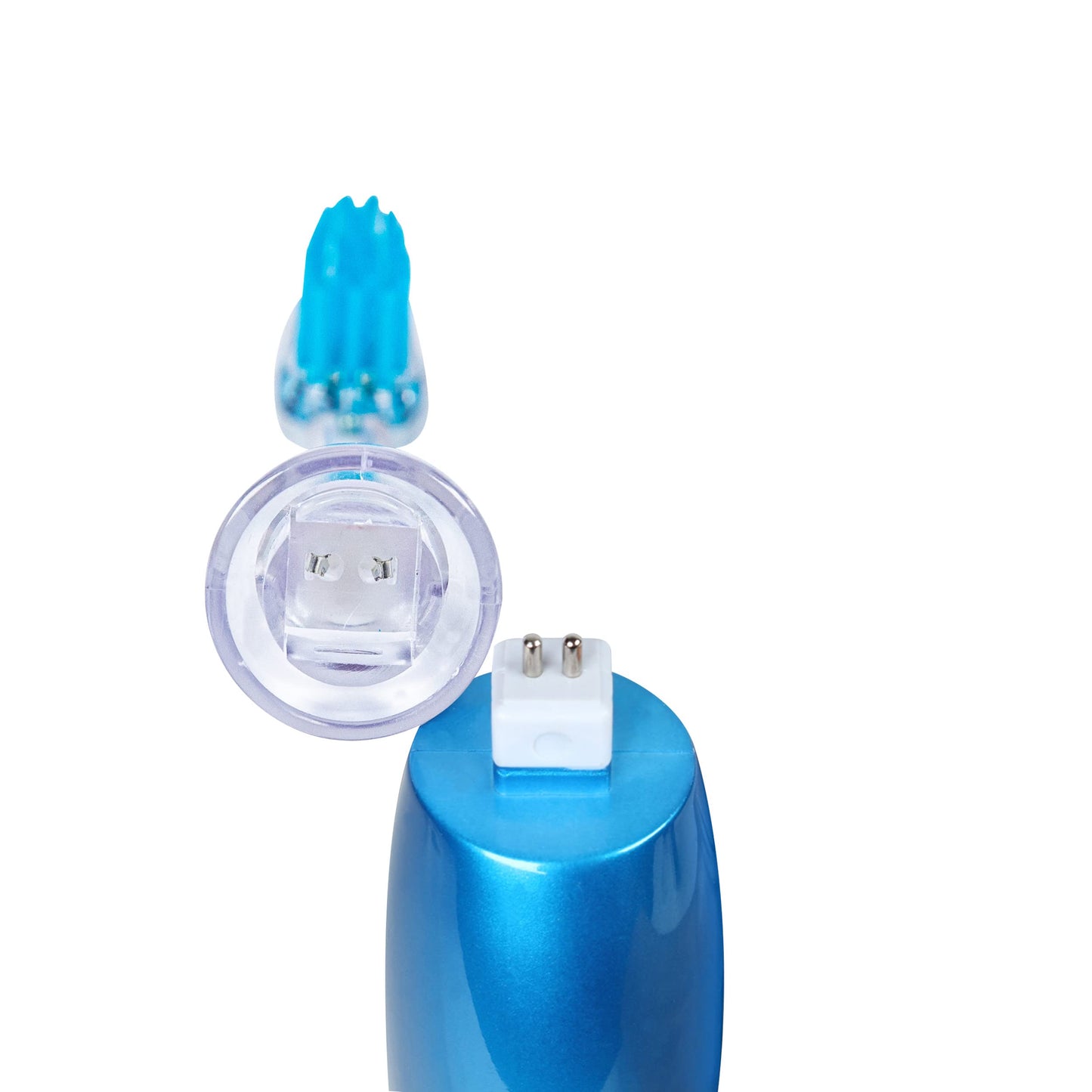 Emmi-dent Metallic/Professional 2-Pin Bristle-Head Attachments - Electric Toothbrush Replacement Heads. Cleans with Ultrasound Waves (Wave 4 Pack)