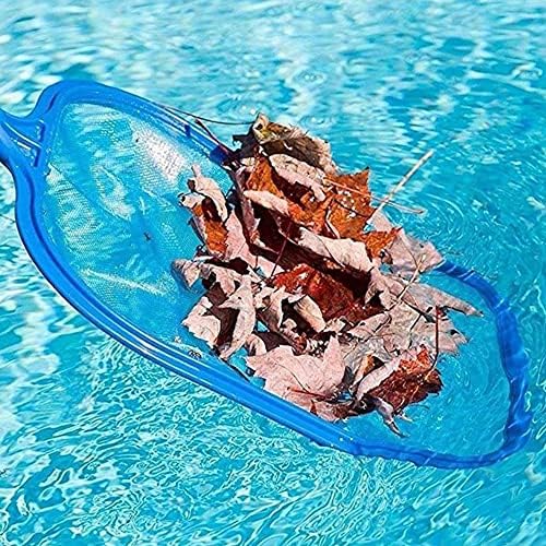 Sunnyglade Swimming Pool Cleaner Supplies/Professional Heavy Duty Pool Leaf Rake Fine Mesh Frame Net/Cleaning Leaf Skim Net (1, Blue)