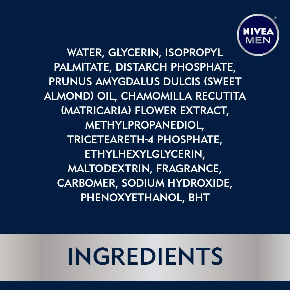 NIVEA Men Sensitive Skin & Stubble Balm - Mens Face Lotion for Before and After Shave – 4.2 Fl. Oz. Bottle