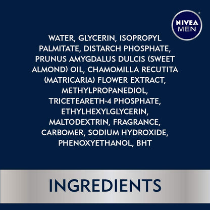 NIVEA Men Sensitive Skin & Stubble Balm - Mens Face Lotion for Before and After Shave – 4.2 Fl. Oz. Bottle
