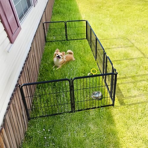 FXW Rollick Unleashed Dog Playpen for Yard, RV Camping, 24 inch 8 Panels for Small and Puppy Dogs│Patented