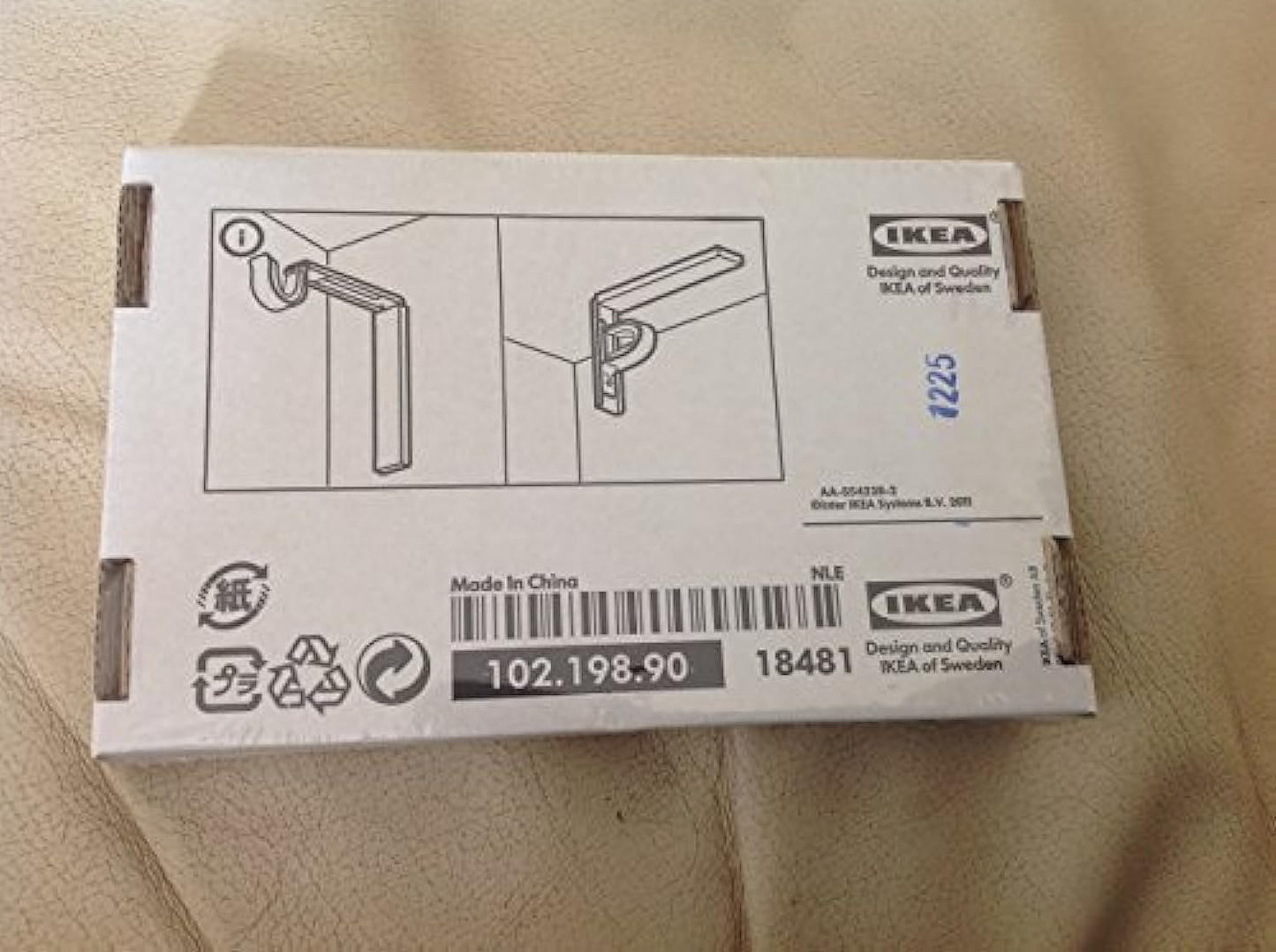 Ikea Curtain Rod Holder Bracket Black (Pair) Betydlig Adjustable