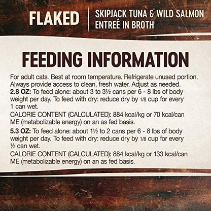 Wellness CORE Signature Selects Flaked Adult Wet Cat Food, Natural, Protein-Rich, Grain Free, 2.8 Ounce, 12 Pack (Skipjack Tuna & Wild Salmon)