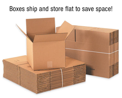 BOX USA 6x6x18 Tall Corrugated Boxes, Tall, 6L x 6W x 18H, Pack of 25 | Shipping, Packaging, Moving, Storage Box for Home or Business, Strong Wholesale Bulk Boxes
