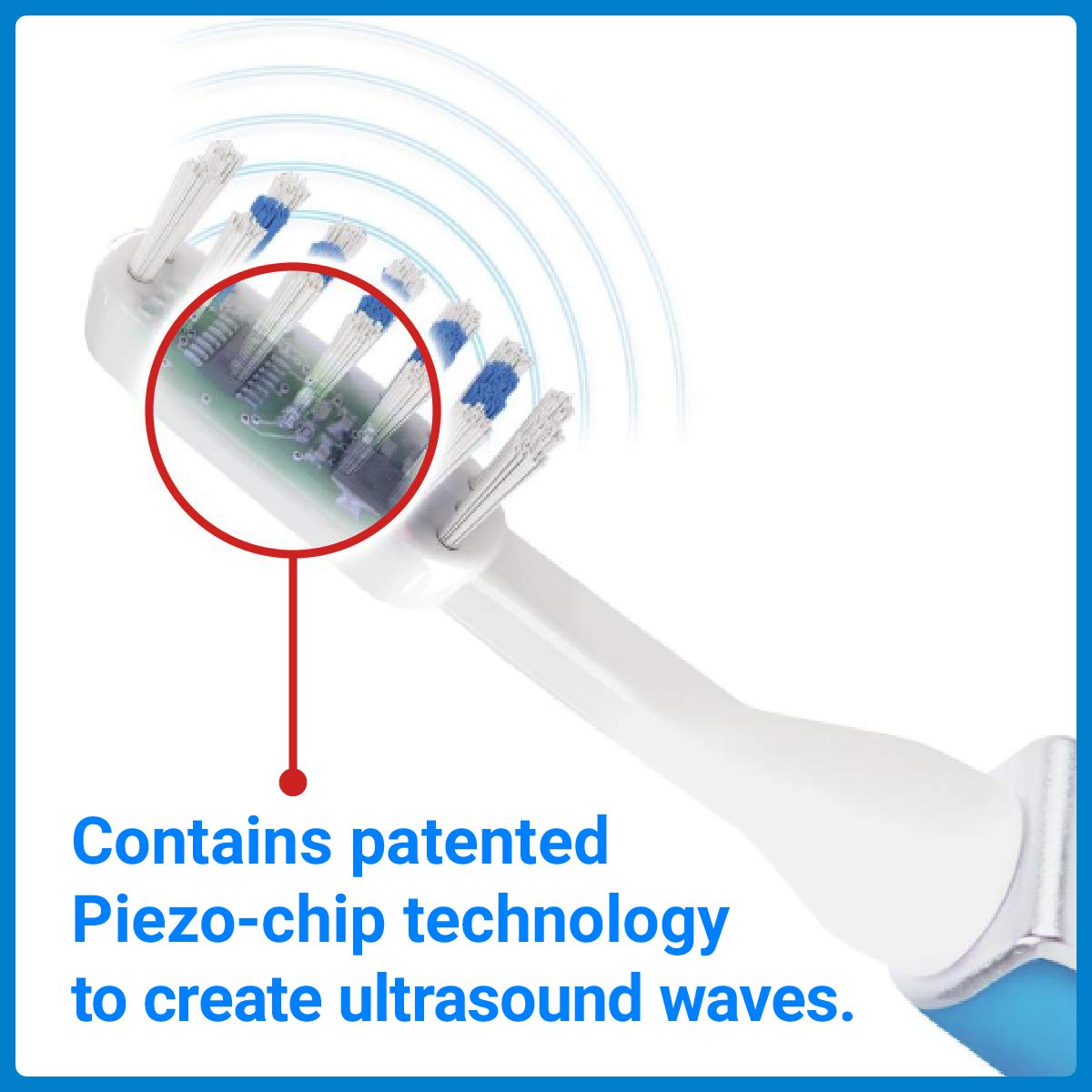 Emmi-dent Metallic/Professional 2-Pin Bristle-Head Attachments - Electric Toothbrush Replacement Heads. Cleans with Ultrasound Waves (Kids/Young Adult 4 Pack)